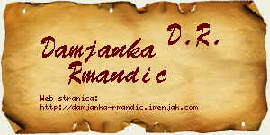 Damjanka Rmandić vizit kartica